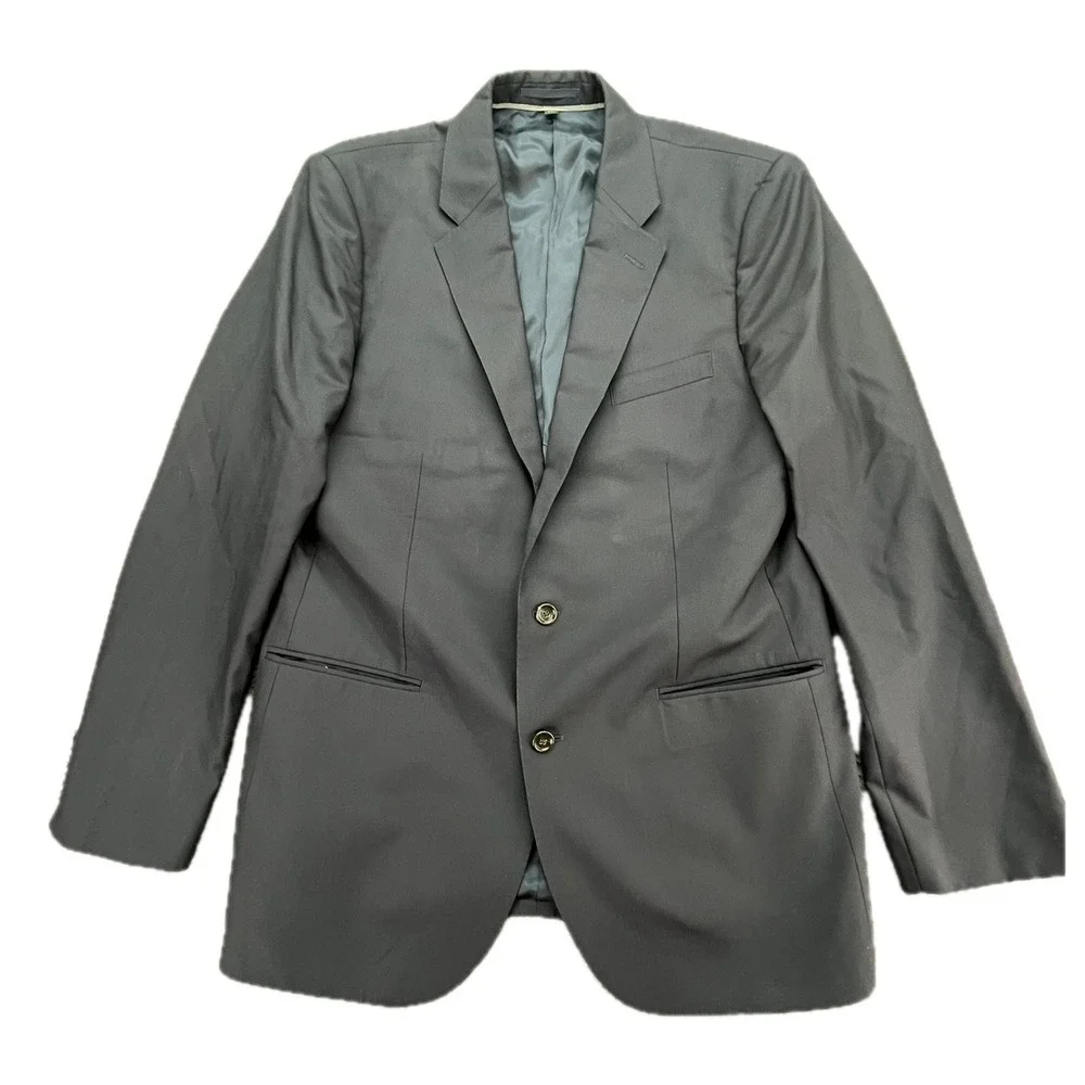 J CREW Ludlow Loro Piana Slim Fit Navy Super‎ 120s Wool Blazer Jacket 44L Italy